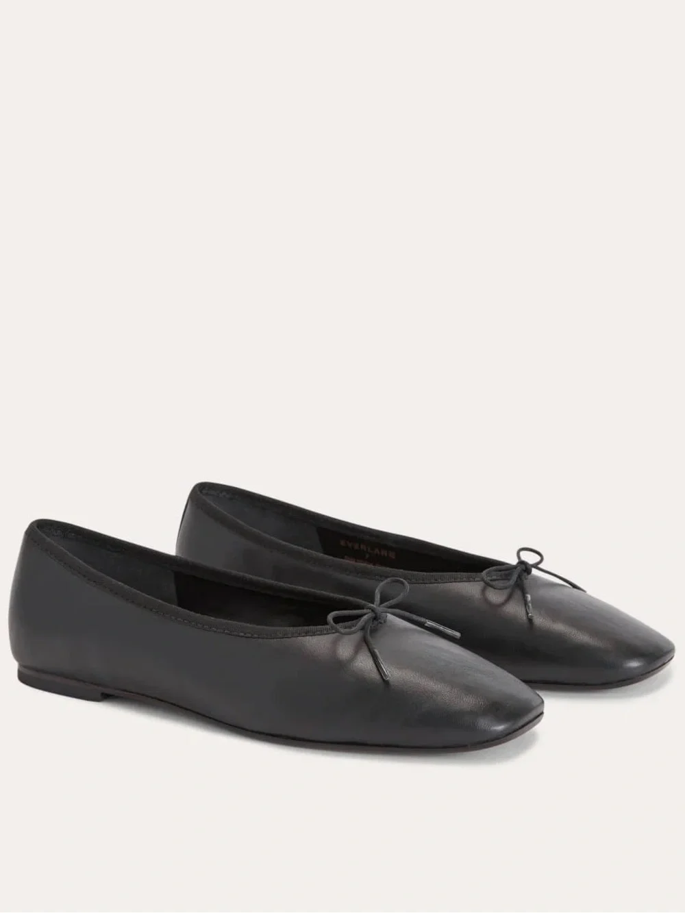Everlane Day Glove Flat Black Leather Ballet Slip On Size 10 NWOB Chic - Picture 10 of 10